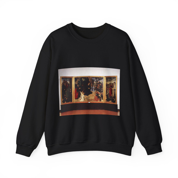 GOES, Hugo van der -Portinari- Portinari Triptych (framed)2 (Artwork) Crewneck Sweatshirt