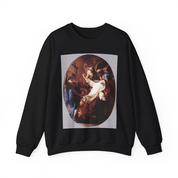 BATONI, Pompeo - The Ecstasy of St Catherine of Siena (Artwork) Crewneck Sweatshirt