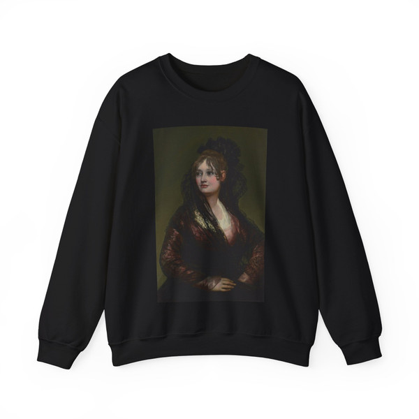 GOYA Y LUCIENTES, Francisco de - Dona Isabel de Porcel (Artwork) Crewneck Sweatshirt