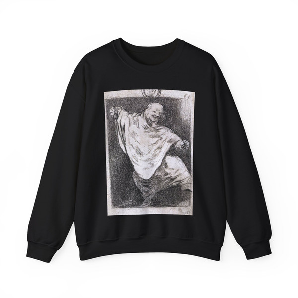 GOYA Y LUCIENTES, Francisco de - Phantom Dancing with Castanets (Artwork) Crewneck Sweatshirt