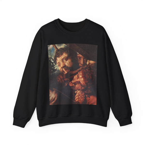 HEMESSEN, Jan Sanders van - Christ Carrying the Cross (detail) (Artwork) Crewneck Sweatshirt