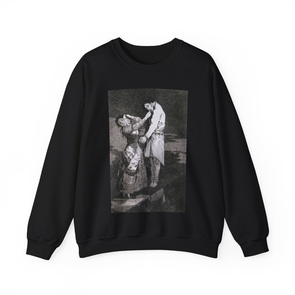 GOYA Y LUCIENTES, Francisco de - Out hunting for teeth! (Artwork) Crewneck Sweatshirt