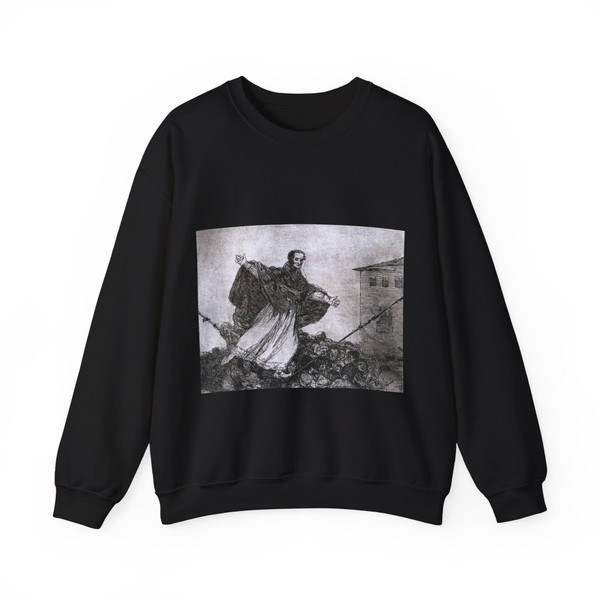 GOYA Y LUCIENTES, Francisco de - May the rope break (Artwork) Crewneck Sweatshirt