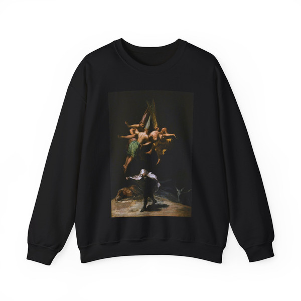 GOYA Y LUCIENTES, Francisco de - Witches in the Air (Artwork) Crewneck Sweatshirt
