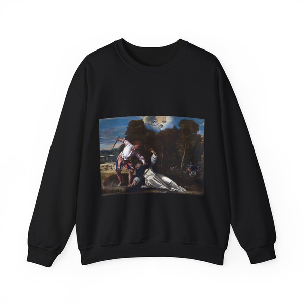 ASOLA Bernardino da - The Death of Saint Peter Martyr (Artwork) Crewneck Sweatshirt