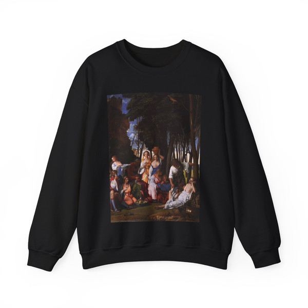 BELLINI, Giovanni - 1510- - The Feast of the Gods (detail) (Artwork) Crewneck Sweatshirt