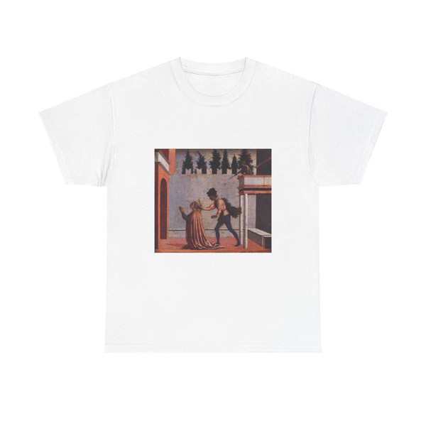 DOMENICO Veneziano - Martyrdom of St Lucy (predella 5) (Artwork) T-Shirt