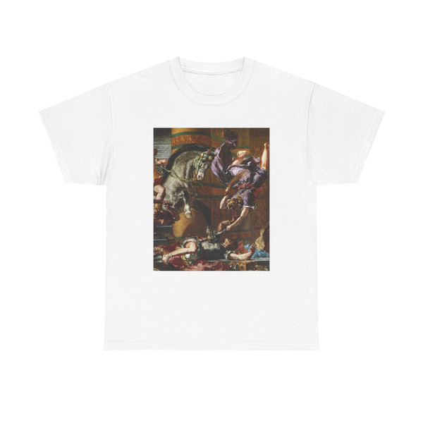 DELACROIX, EUGENE - Heliodoros Driven from the Temple (detail) (Artwork) T-Shirt