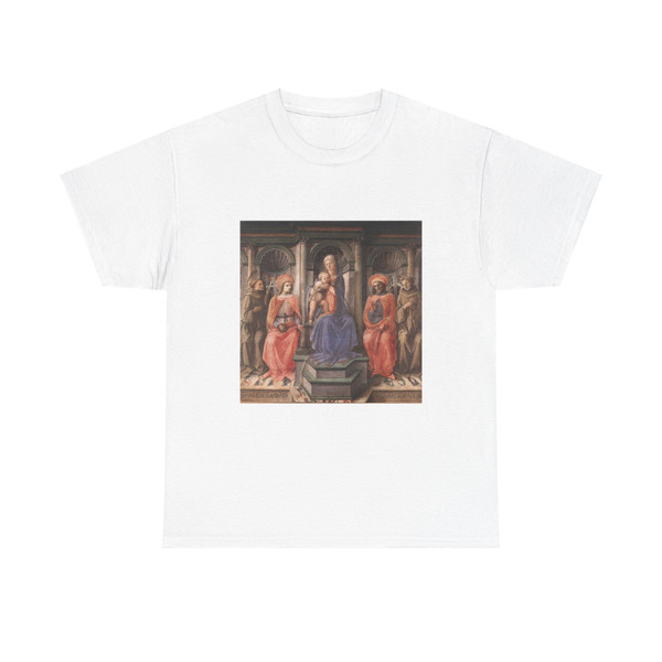 LIPPI, Fra Filippo  - 1440-Madonna Enthroned with Saints (Artwork) T-Shirt