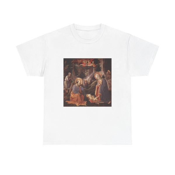 LIPPI, Fra Filippo  - 1450-Adoration of the Child (Artwork) T-Shirt