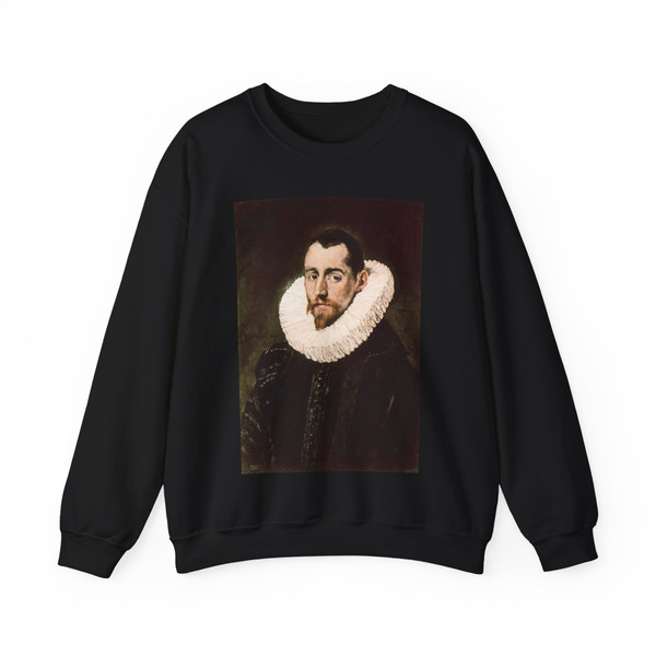 GRECO, El -1606-1610- Portrait of a Young Gentleman (Artwork) Crewneck Sweatshirt