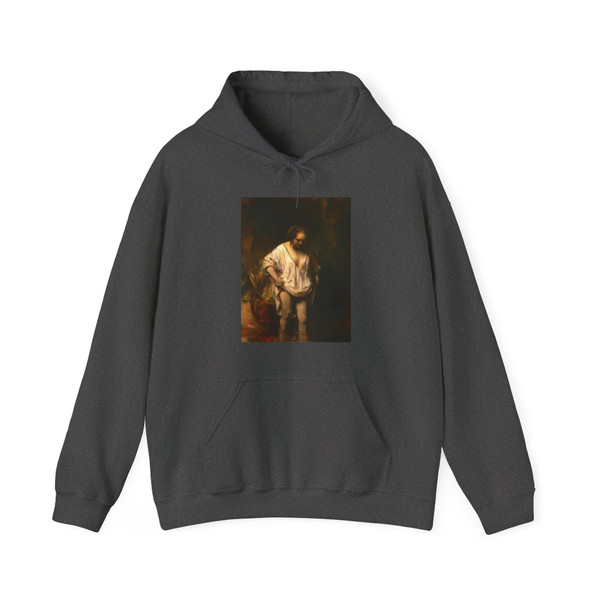 REMBRANDT Harmenszoon van RIJN - Hendrickje Bathing in a River (Artwork) Hoodie