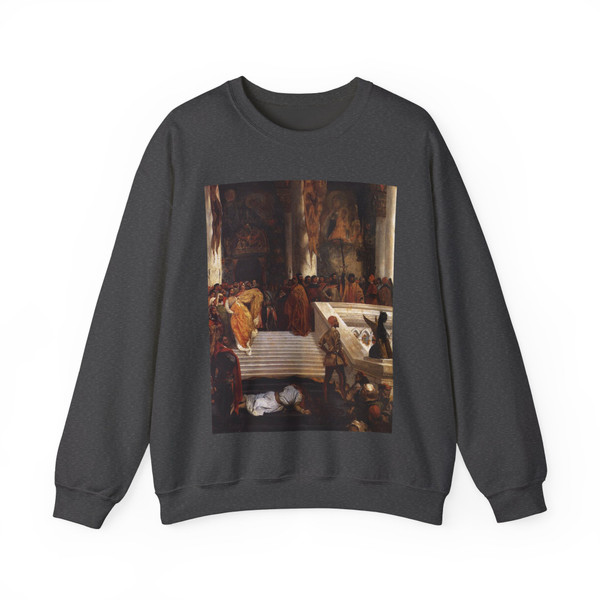 DELACROIX, EUGENE - The Execution of Doge Marino Faliero (Artwork) Crewneck Sweatshirt