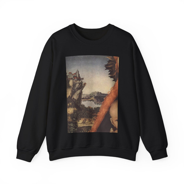 CRANACH, Lucas the Elder - Virgin and Child (detail) (Artwork) Crewneck Sweatshirt