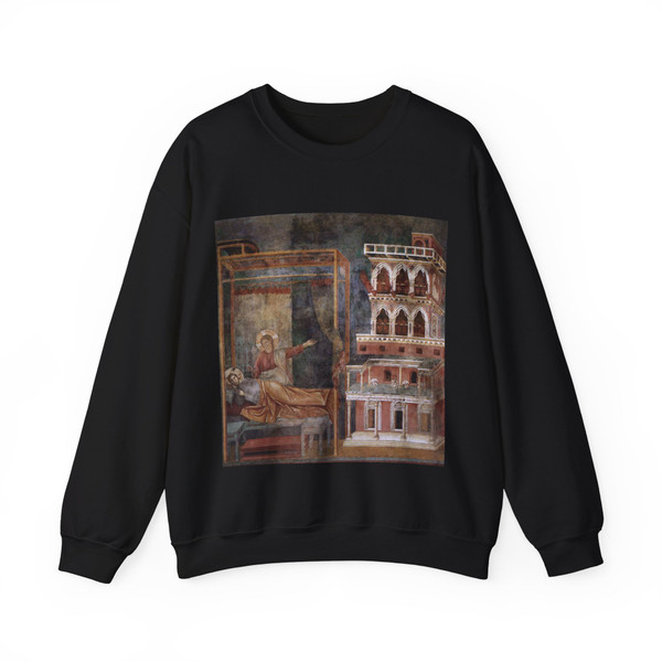 GIOTTO di Bondone - 3. Dream of the Palace (Artwork) Crewneck Sweatshirt