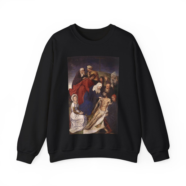 GOES, Hugo van der - The Lamentation of Christ (Artwork) Crewneck Sweatshirt