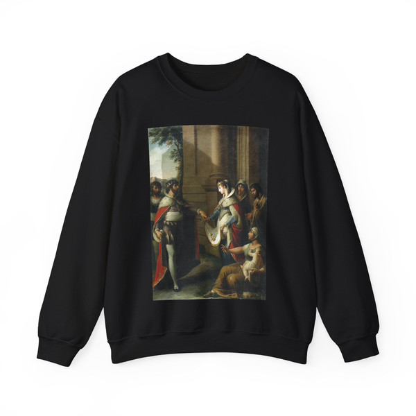 GONZALEZ VELAZQUEZ, Zacarias - The Miracle of St Casilda (Artwork) Crewneck Sweatshirt