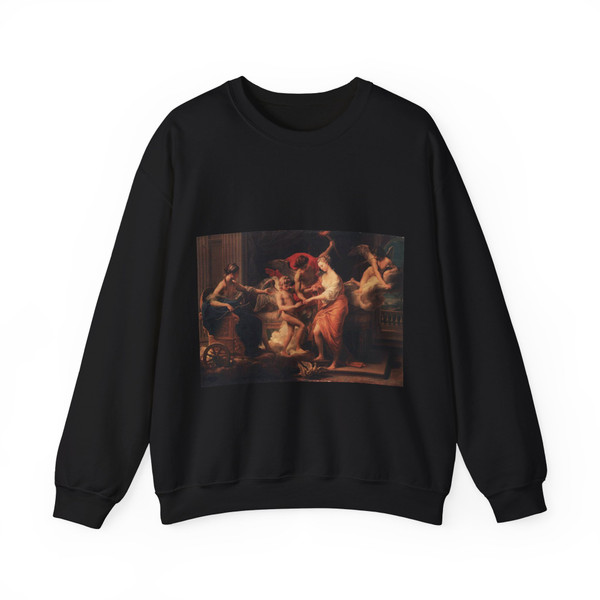 BATONI, Pompeo - The Marriage of Cupid and Psyche (Artwork) Crewneck Sweatshirt