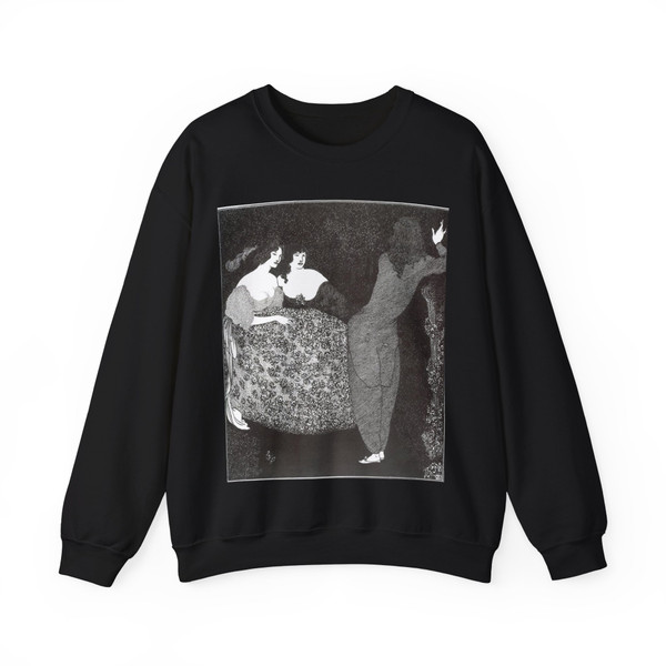 BEARDSLEY, Aubrey - A Repetition of Tristan und Isolde (Artwork) Crewneck Sweatshirt