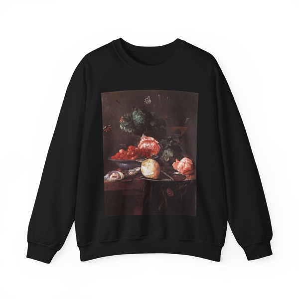 HEEM, Jan Davidsz. de - Still-life with Fruits (Artwork) Crewneck Sweatshirt