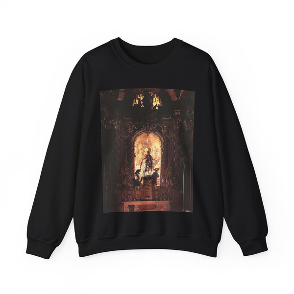 ASAM, Egid Quirin - St George and the Dragon (Artwork) Crewneck Sweatshirt