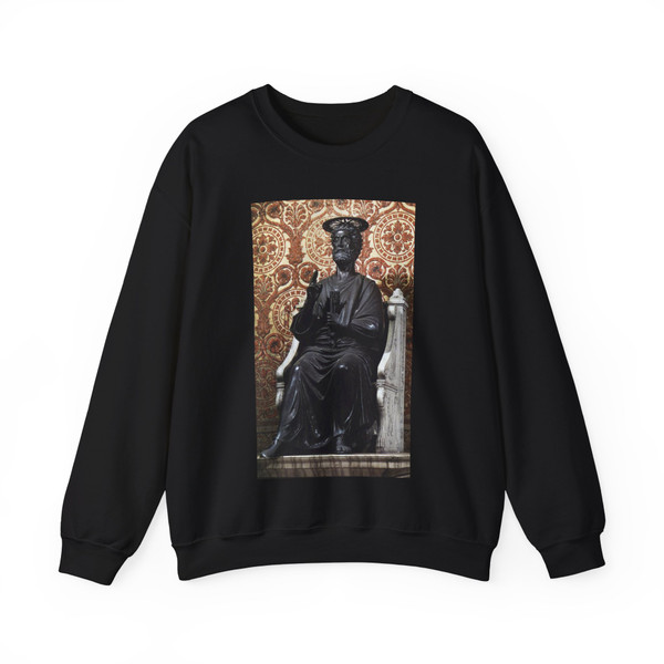 ARNOLFO di Cambio - The Statue of Saint Peter (Artwork) Crewneck Sweatshirt
