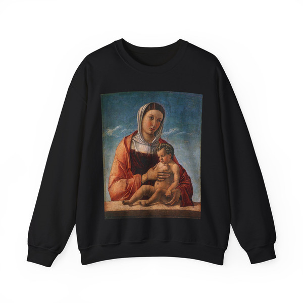 BELLINI, Giovanni - 1460-69 - Madonna with the Child (Artwork) Crewneck Sweatshirt