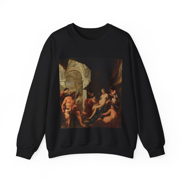 BELLUCCI, Antonio - Hercules in the Palace of Omphale (Artwork) Crewneck Sweatshirt