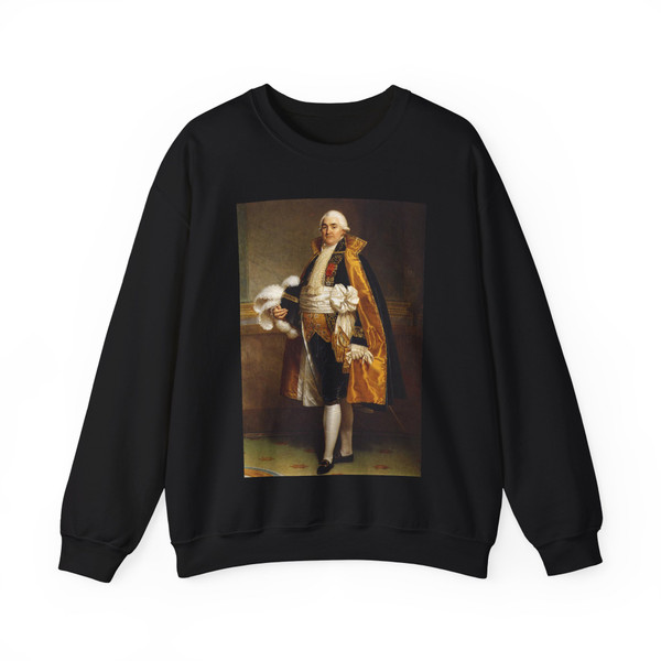 GREGORIUS, Albert - Portrait of Count Charles A. Chasset (Artwork) Crewneck Sweatshirt