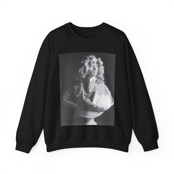 BERNINI, Gian Lorenzo - 1630 - Bust of Thomas Baker (Artwork) Crewneck Sweatshirt
