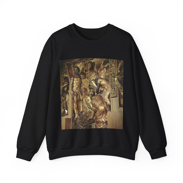 BERRUGUETE, Alonso - Adoration of the Magi (another view) (Artwork) Crewneck Sweatshirt