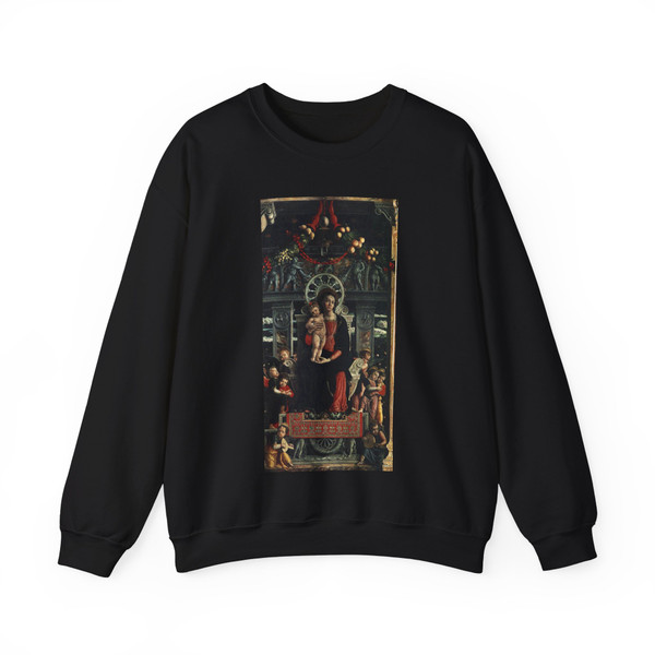 MANTEGNA, Andrea - San Zeno Polyptych (central panel)2 (Artwork) Crewneck Sweatshirt