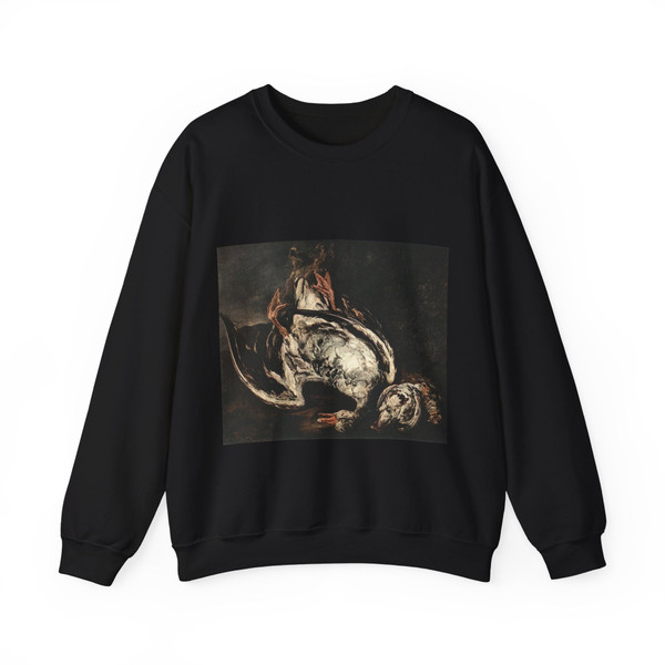 BOEL, Pieter - Still-Life with Dead Wild-Duck (Artwork) Crewneck Sweatshirt