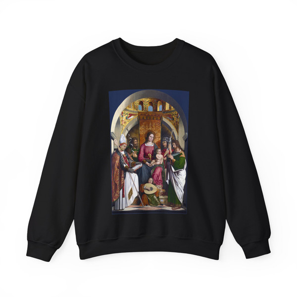 MARZIALE, Marco - The Virgin and Child with Saints (Artwork) Crewneck Sweatshirt