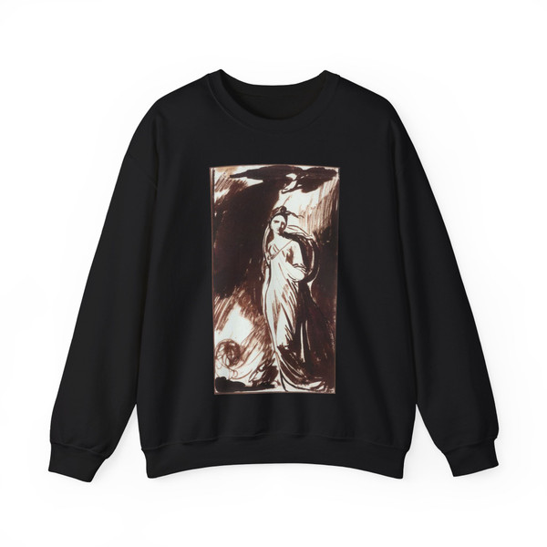 ROMNEY, George - Study for Elizabeth Warren as Hebe (Artwork) Crewneck Sweatshirt