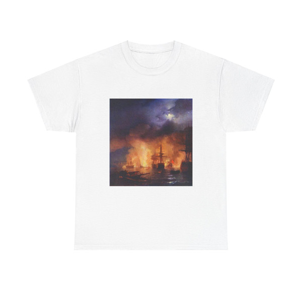 AIVAZOVSKY, Ivan Konstantinovich - The Battle of Chesme (Artwork) T-Shirt