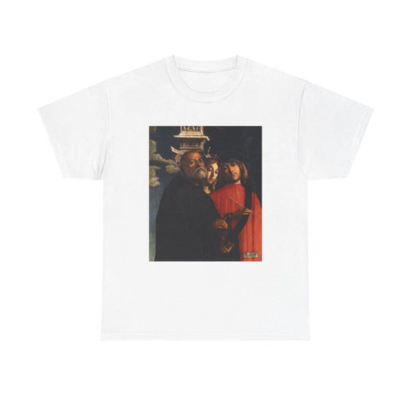 BUONCONSIGLIO, Giovanni - Sts Benedict, Thecla, and Damian (Artwork) T-Shirt