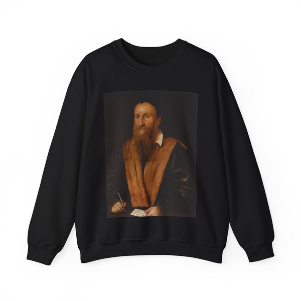 ROMANINO, Girolamo - Self-portrait (Artwork) Crewneck Sweatshirt
