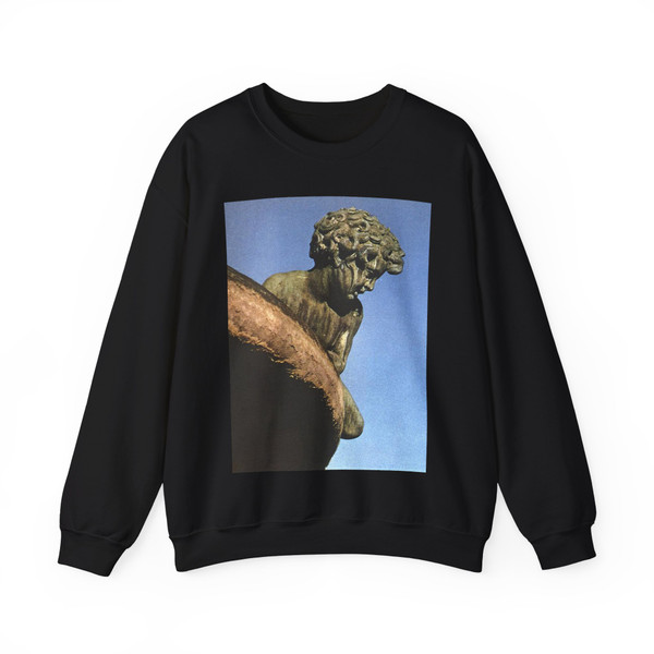 TRIBOLO, Niccolo - Fountain of Hercules and Anteus (detail) (Artwork) Crewneck Sweatshirt