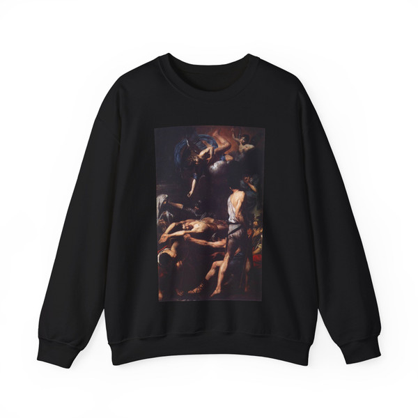 VALENTIN DE BOULOGNE - Martyrdom of St Processus and St Martinian (Artwork) Crewneck Sweatshirt