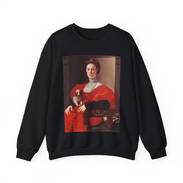 PONTORMO, Jacopo - Portrait of a Lady in Red (Artwork) Crewneck Sweatshirt