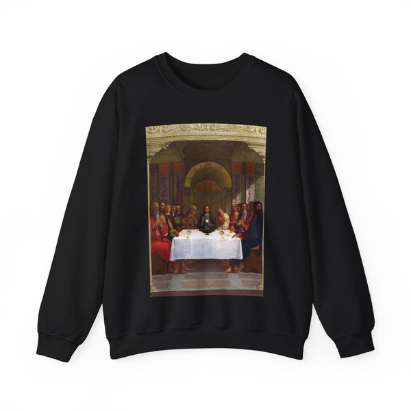 ROBERTI, Ercole de' - The Institution of the Eucharist (Artwork) Crewneck Sweatshirt