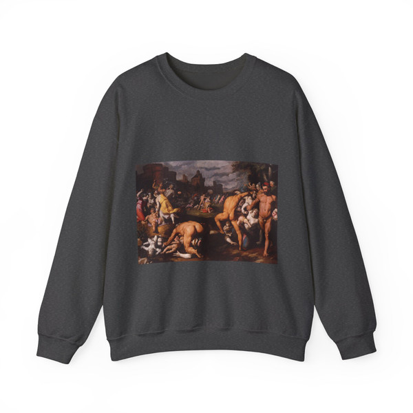 CORNELIS van Haarlem - Massacre of the Innocents (Artwork) Crewneck Sweatshirt