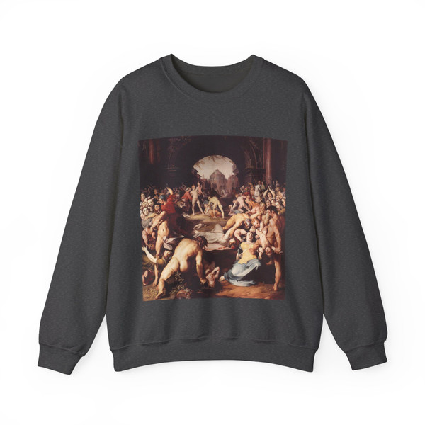 CORNELIS van Haarlem - Massacre of the Innocents2 (Artwork) Crewneck Sweatshirt