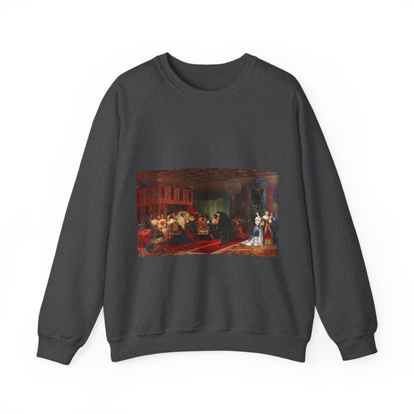 DELAROCHE, Paul - Cardinal Mazarin's Last Sickness (Artwork) Crewneck Sweatshirt