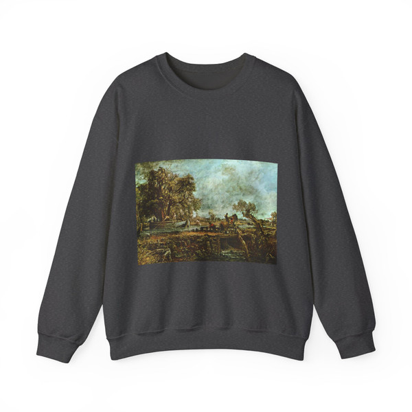 CONSTABLE, John - Sketch for The Leaping Horse (Artwork) Crewneck Sweatshirt