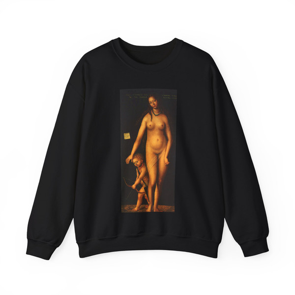 CRANACH, Lucas the Elder - Venus and Cupid (Artwork) Crewneck Sweatshirt