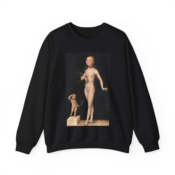 CRANACH, Lucas the Elder - Venus and Cupid3 (Artwork) Crewneck Sweatshirt