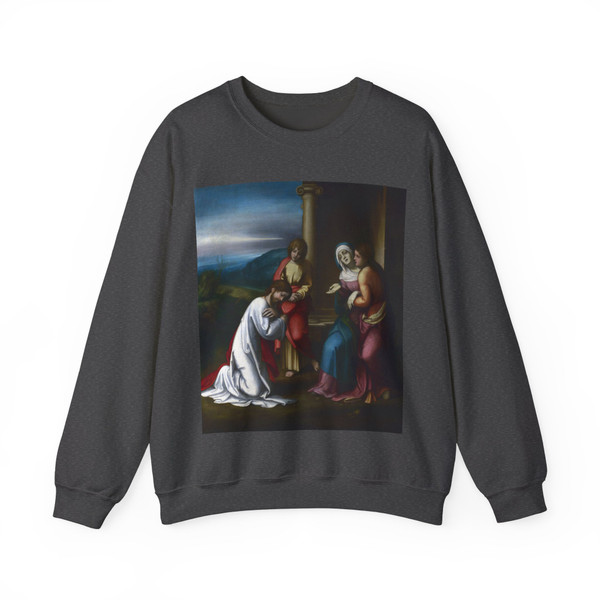 CORREGGIO - Christ taking Leave of his Mother (Artwork) Crewneck Sweatshirt