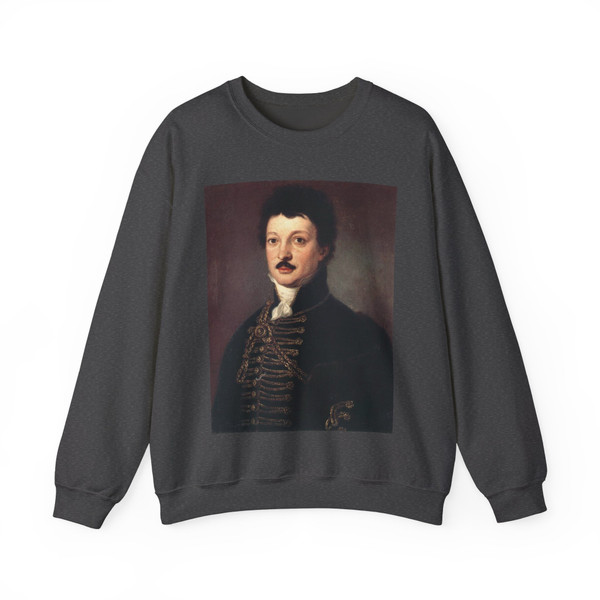 DONAT, Janos - Portrait of Poet Daniel Berzsenyi (Artwork) Crewneck Sweatshirt
